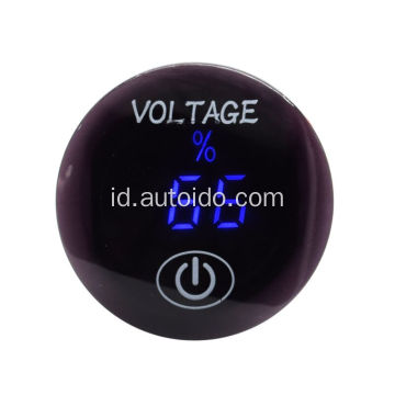 Tampilan Digital LED Voltmeter Tahan Air dengan Switch